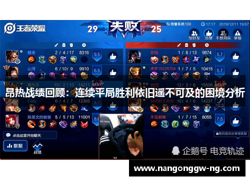 昂热战绩回顾：连续平局胜利依旧遥不可及的困境分析